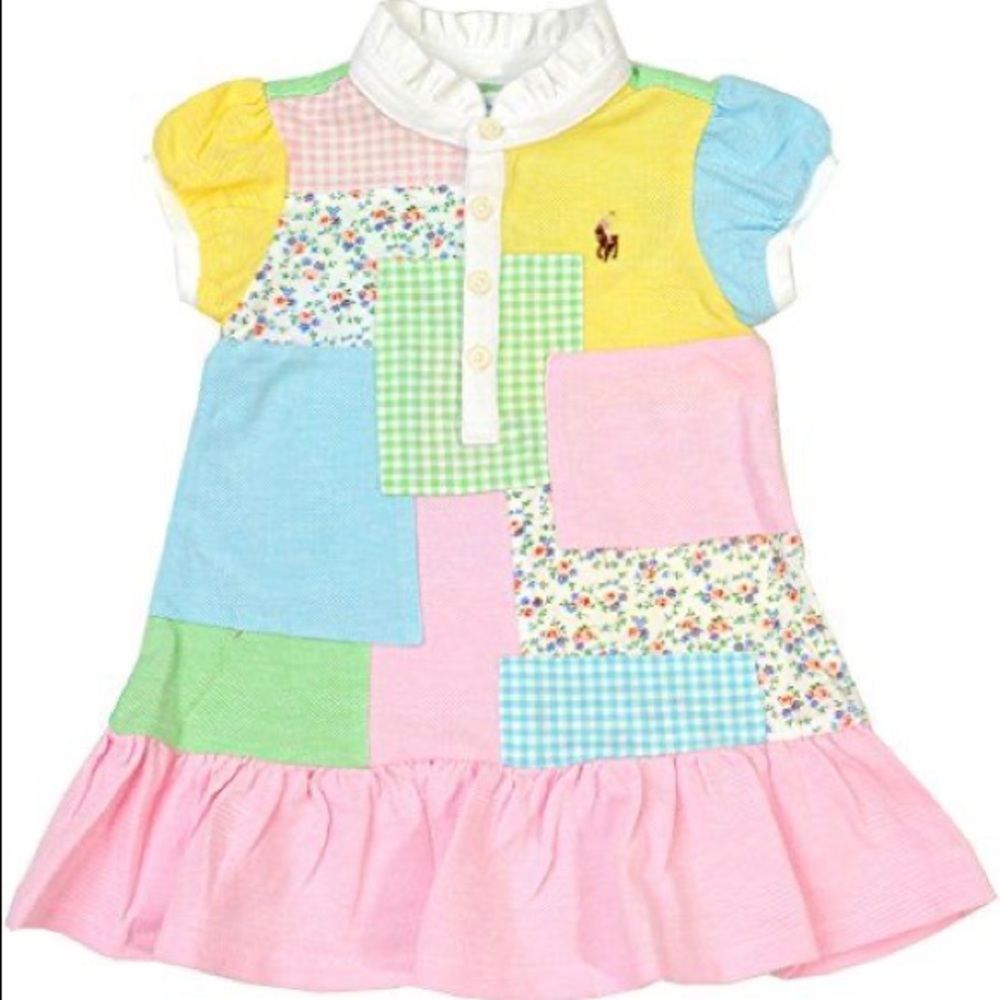 Ralph Lauren Patchwork Baby Girl Dress